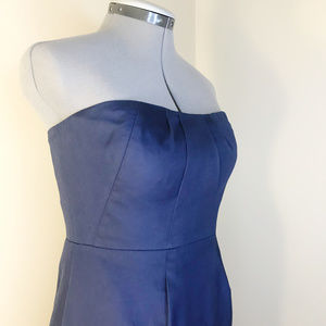 J. Crew Strapeless Navy Blue Dress Size 4.